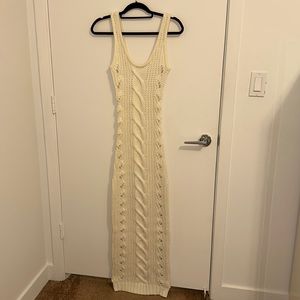 Ivory Knit Maxi Dress